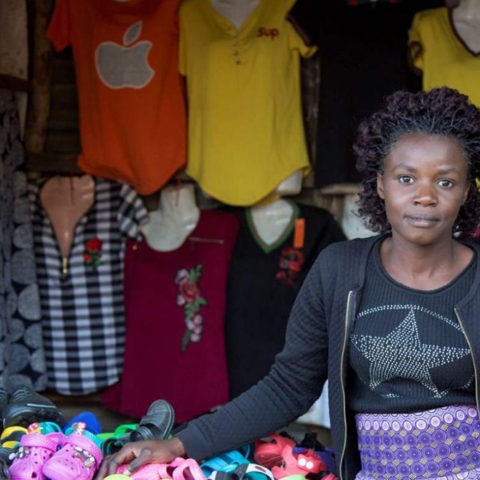Denia Tembo, 23 ans, propriétaire d’une boutique de vêtements ©Chiara Frisone